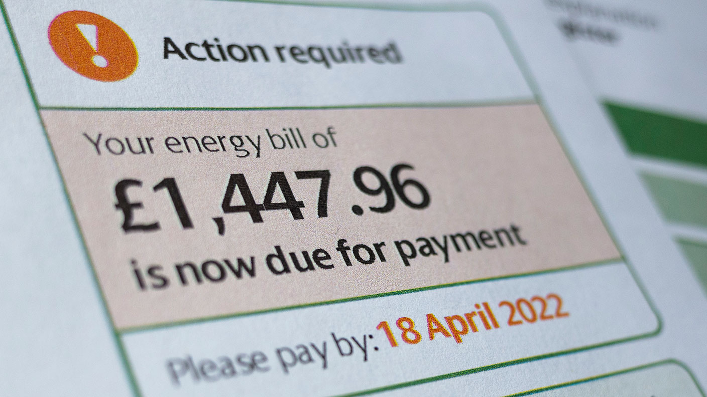 High energy bill showing £1,447.96 payment due with Action required notice - demonstrating the financial burden of rising energy costs